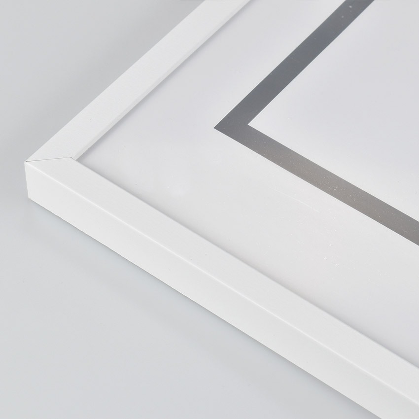 White wooden frame